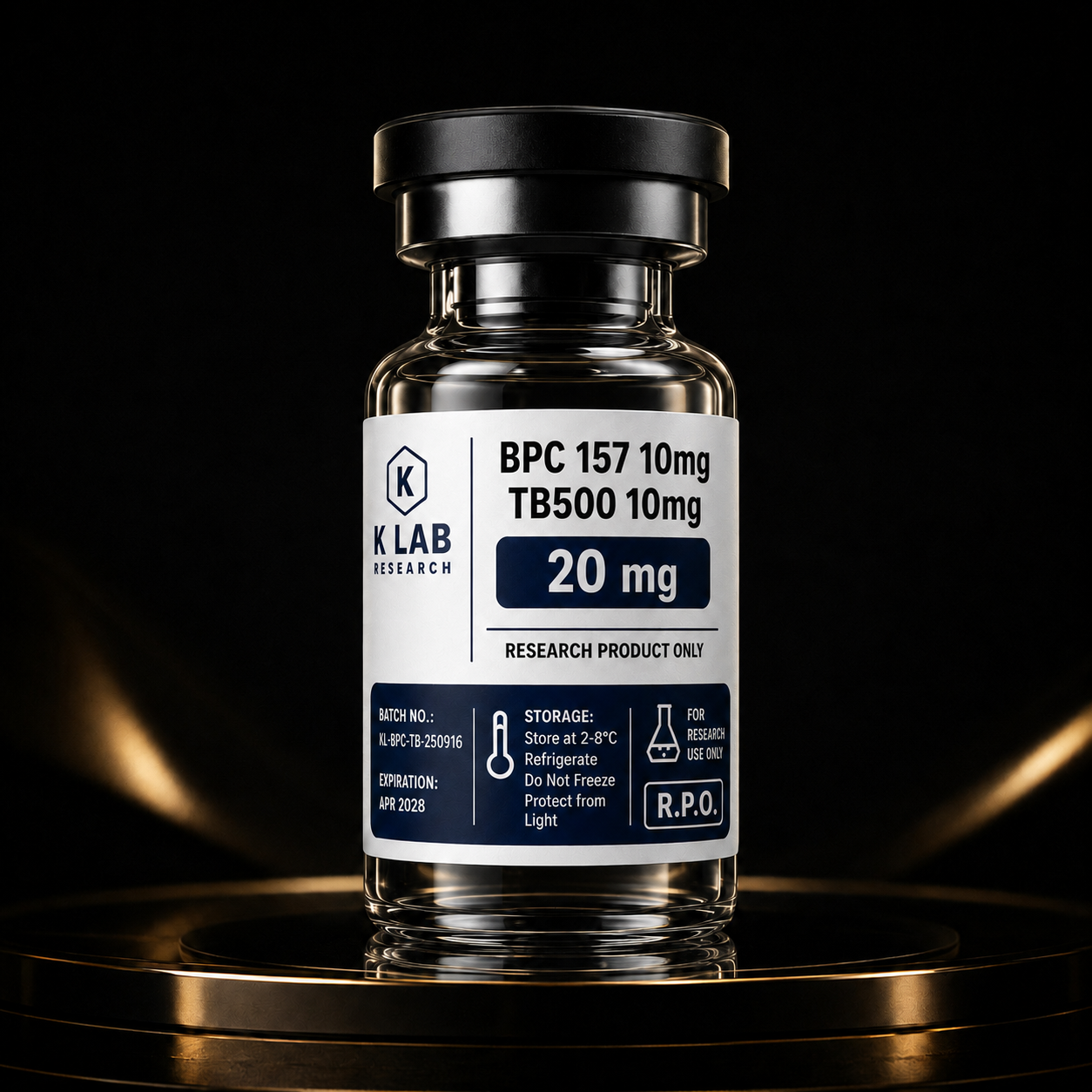 K Lab BPC 157 10mg & TB 500 10mg vial