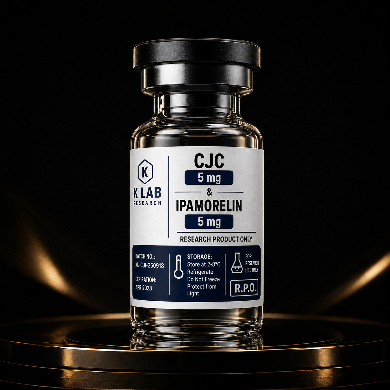 K Lab CJC 5mg & Ipamorelin 5mg vial